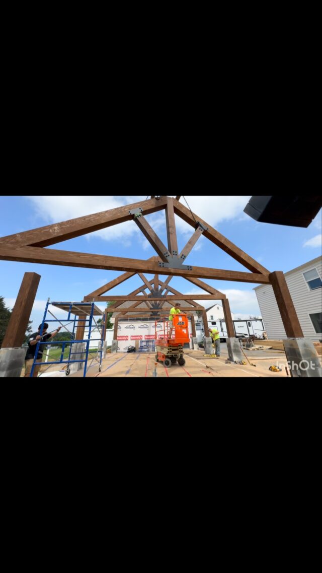 Our first timber frame!