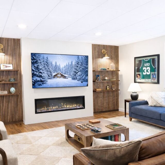 Some final photos of a recent Basment Remodel we did with @rachelfrey.interiors This is such an inviting space!